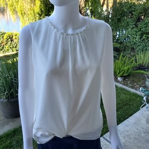 Karl Lagerfeld Blouse with Pearls - Lined - NWT